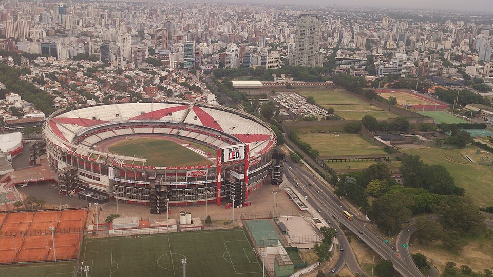 Vista aérea del Estadio Monumental de River Plate